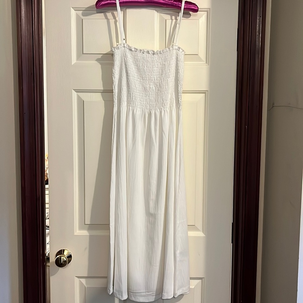 White Midi Dress